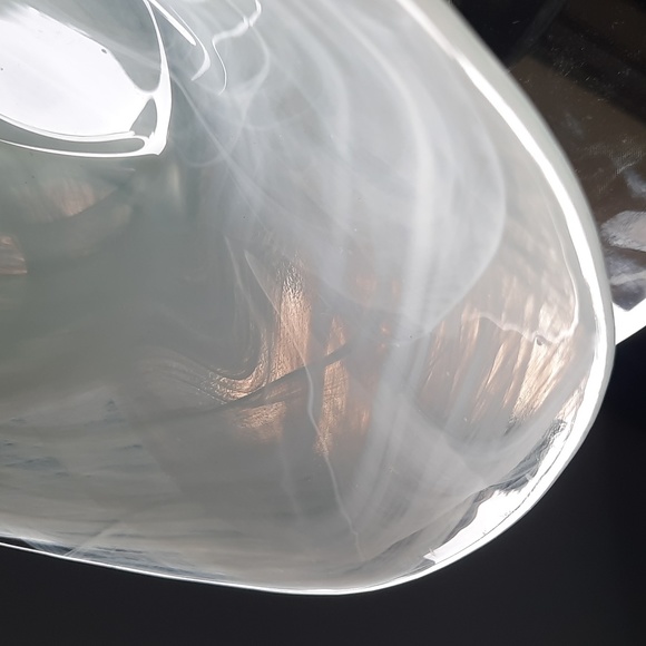 Pier 1 White Alabaster Niveus Glass Square Bowl - Picture 6 of 10